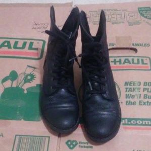 Steve Madden Black Combat Boots